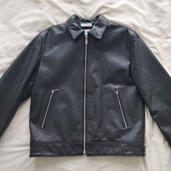 Nudie Jeans Other - Nudie Jeans Men's Eddy Rider Genuine Leather Jacket Like-New - Black - Size M